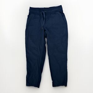 Lululemon Dance Studio Pants Womens Size 6 Mid Rise Cropped Blue